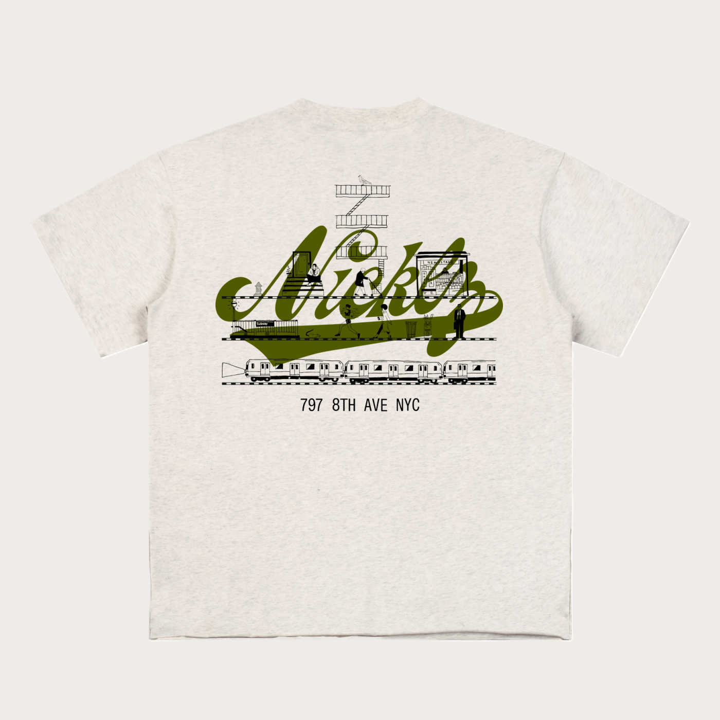 Oat Gray Fire Escape Shirt