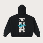 797 Fleeced Full-Zip Boxy Hoodie