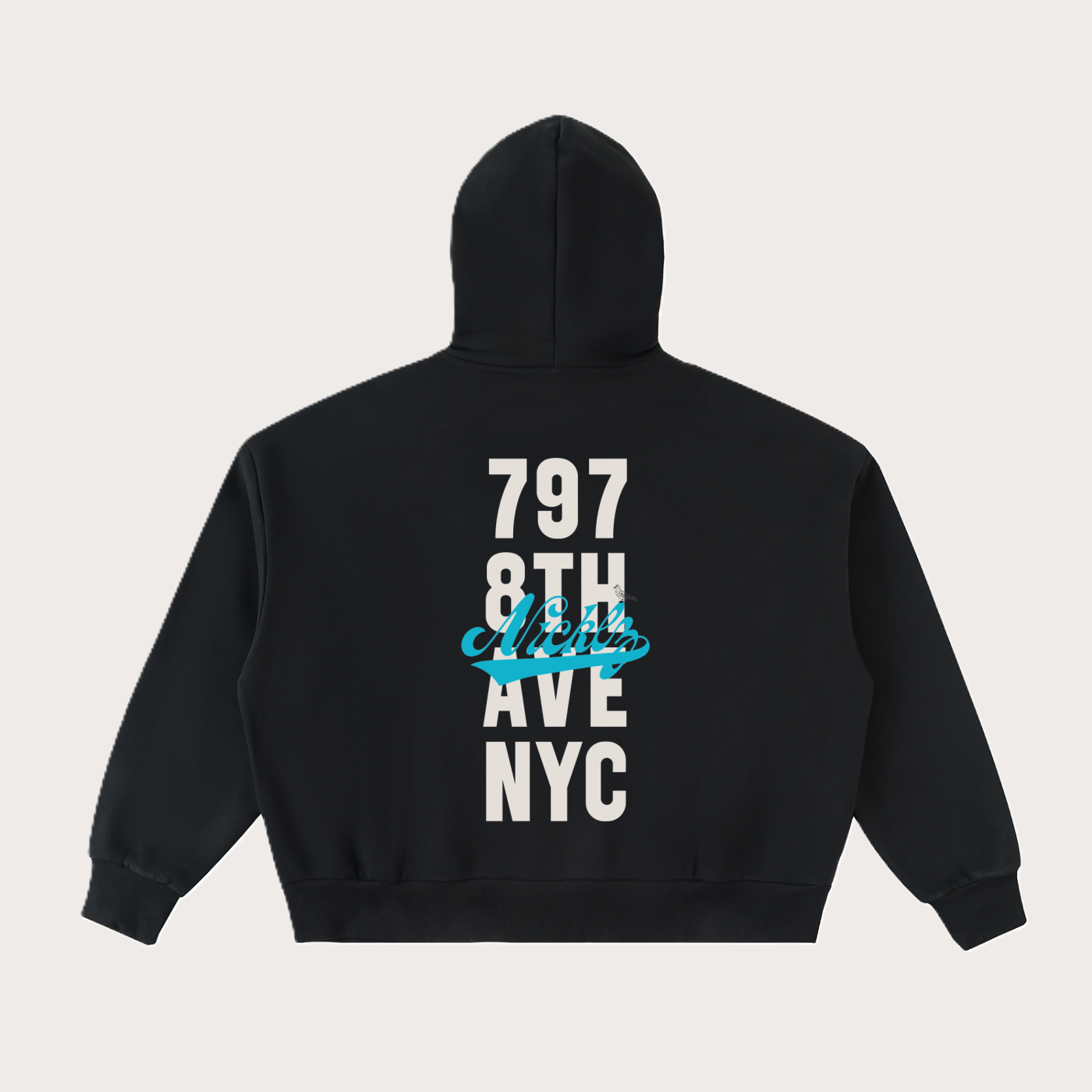 797 Fleeced Full-Zip Boxy Hoodie