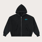 797 Fleeced Full-Zip Boxy Hoodie